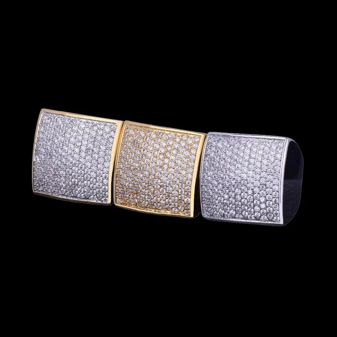 Oval Square Iced Out Ring - Cartice™LuxuryJewelryGoldSilverWatchBraceletNecklaceChainIced-outCubanMoissaniteTarnish-freeStainlessDurablePremiumShinePlatedStatementDiamondAffordable