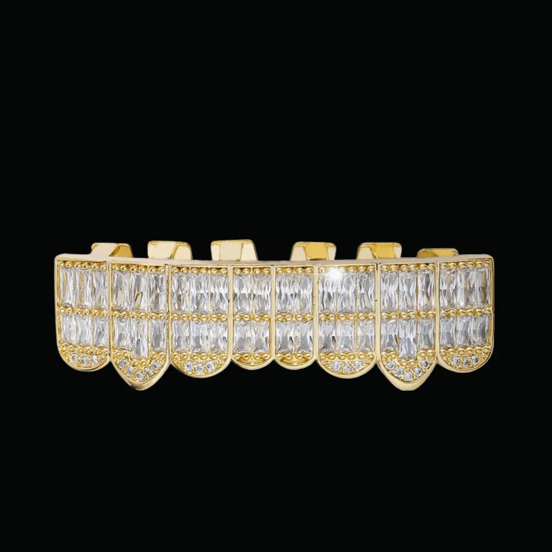 Punk Teeth Iced Out Grillz - Cartice™LuxuryJewelryGoldSilverWatchBraceletNecklaceChainIced-outCubanMoissaniteTarnish-freeStainlessDurablePremiumShinePlatedStatementDiamondAffordable