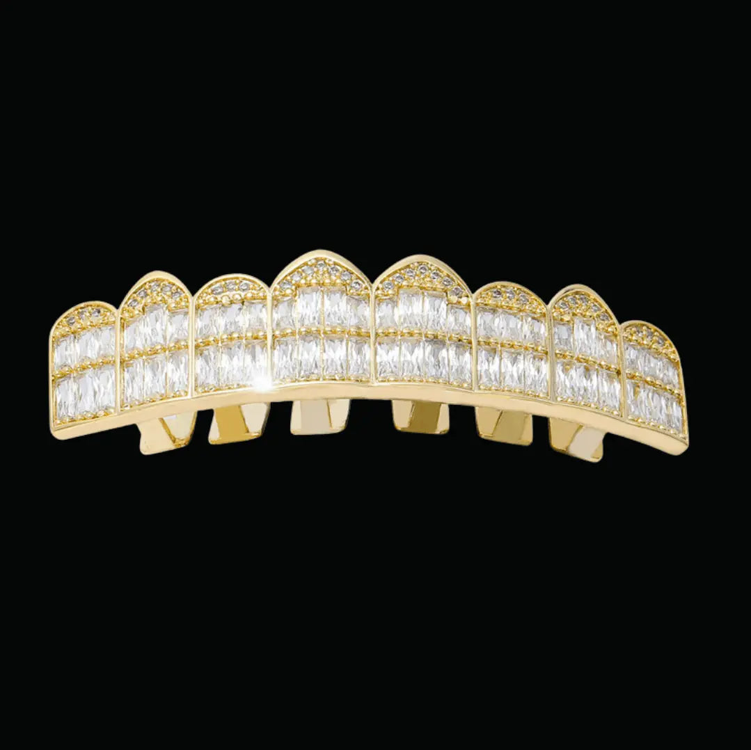 Punk Teeth Iced Out Grillz - Cartice™LuxuryJewelryGoldSilverWatchBraceletNecklaceChainIced-outCubanMoissaniteTarnish-freeStainlessDurablePremiumShinePlatedStatementDiamondAffordable
