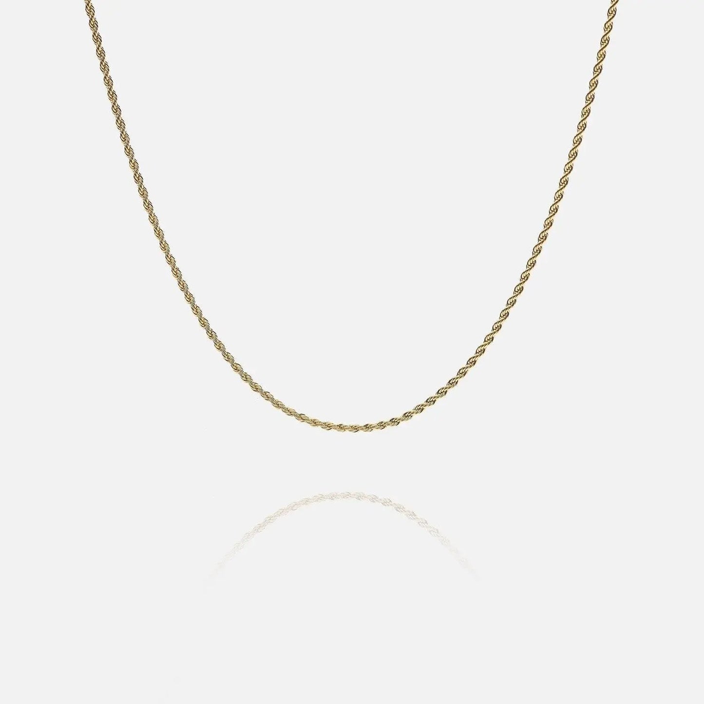 2.5MM Rope Chain - Gold - Cartice™LuxuryJewelryGoldSilverWatchBraceletNecklaceChainIced-outCubanMoissaniteTarnish-freeStainlessDurablePremiumShinePlatedStatementDiamondAffordable