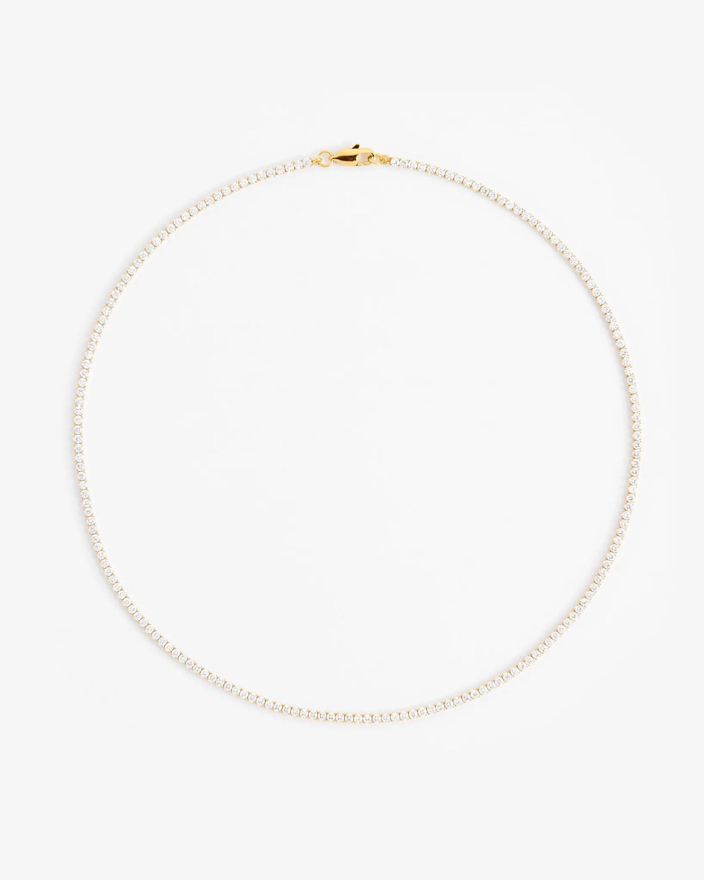 2.5mm Micro Tennis Chain - Gold - Cartice™LuxuryJewelryGoldSilverWatchBraceletNecklaceChainIced-outCubanMoissaniteTarnish-freeStainlessDurablePremiumShinePlatedStatementDiamondAffordable
