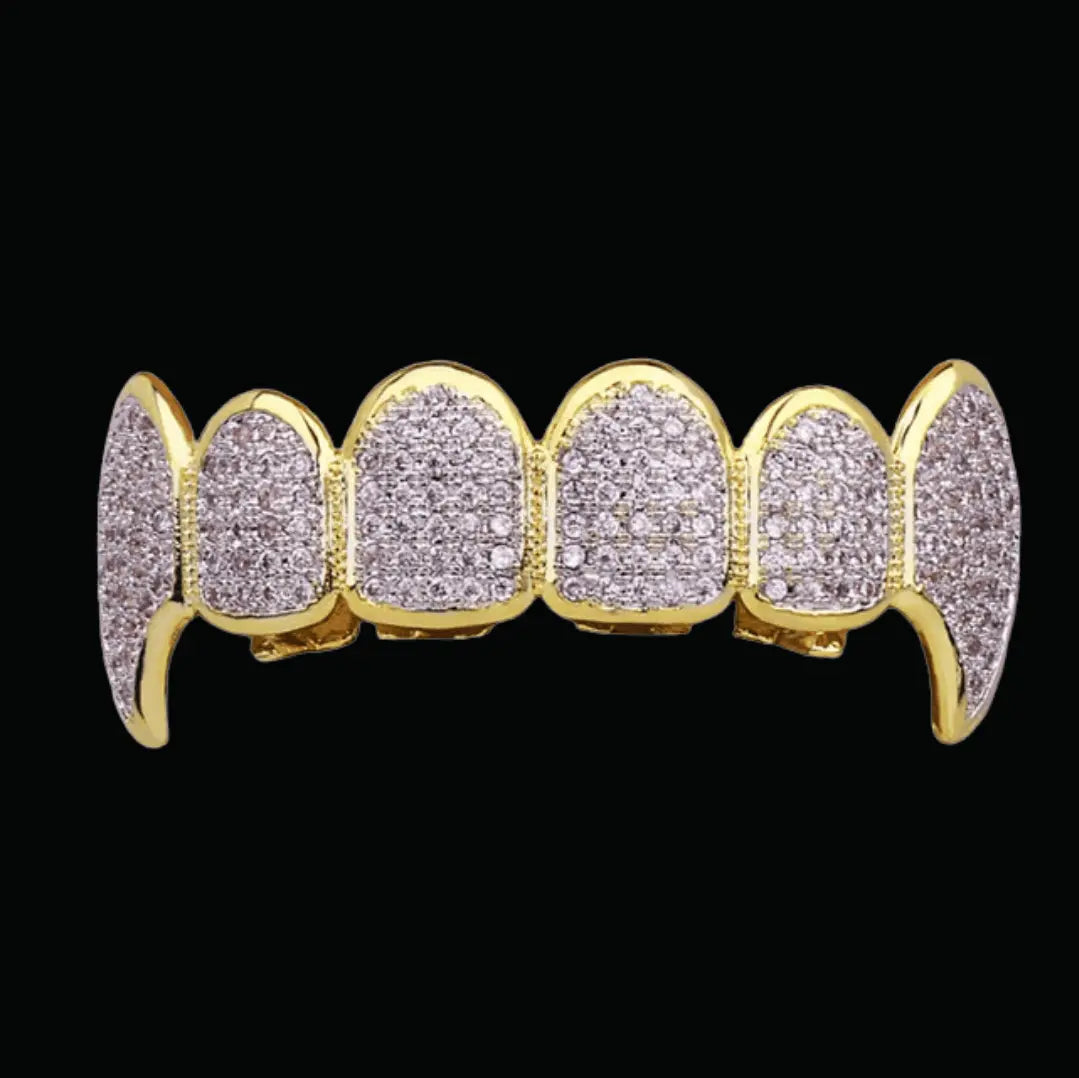 Micro Pave Fuchsia Iced Out Grillz - Cartice™LuxuryJewelryGoldSilverWatchBraceletNecklaceChainIced-outCubanMoissaniteTarnish-freeStainlessDurablePremiumShinePlatedStatementDiamondAffordable