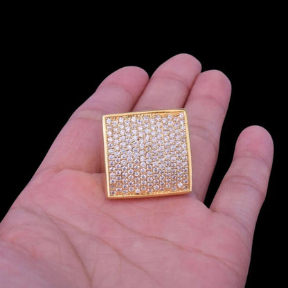 Oval Square Iced Out Ring - Cartice™LuxuryJewelryGoldSilverWatchBraceletNecklaceChainIced-outCubanMoissaniteTarnish-freeStainlessDurablePremiumShinePlatedStatementDiamondAffordable