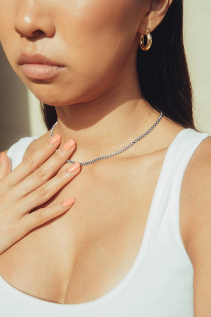 3mm mini rolo Chain - White Gold - Cartice™LuxuryJewelryGoldSilverWatchBraceletNecklaceChainIced-outCubanMoissaniteTarnish-freeStainlessDurablePremiumShinePlatedStatementDiamondAffordable