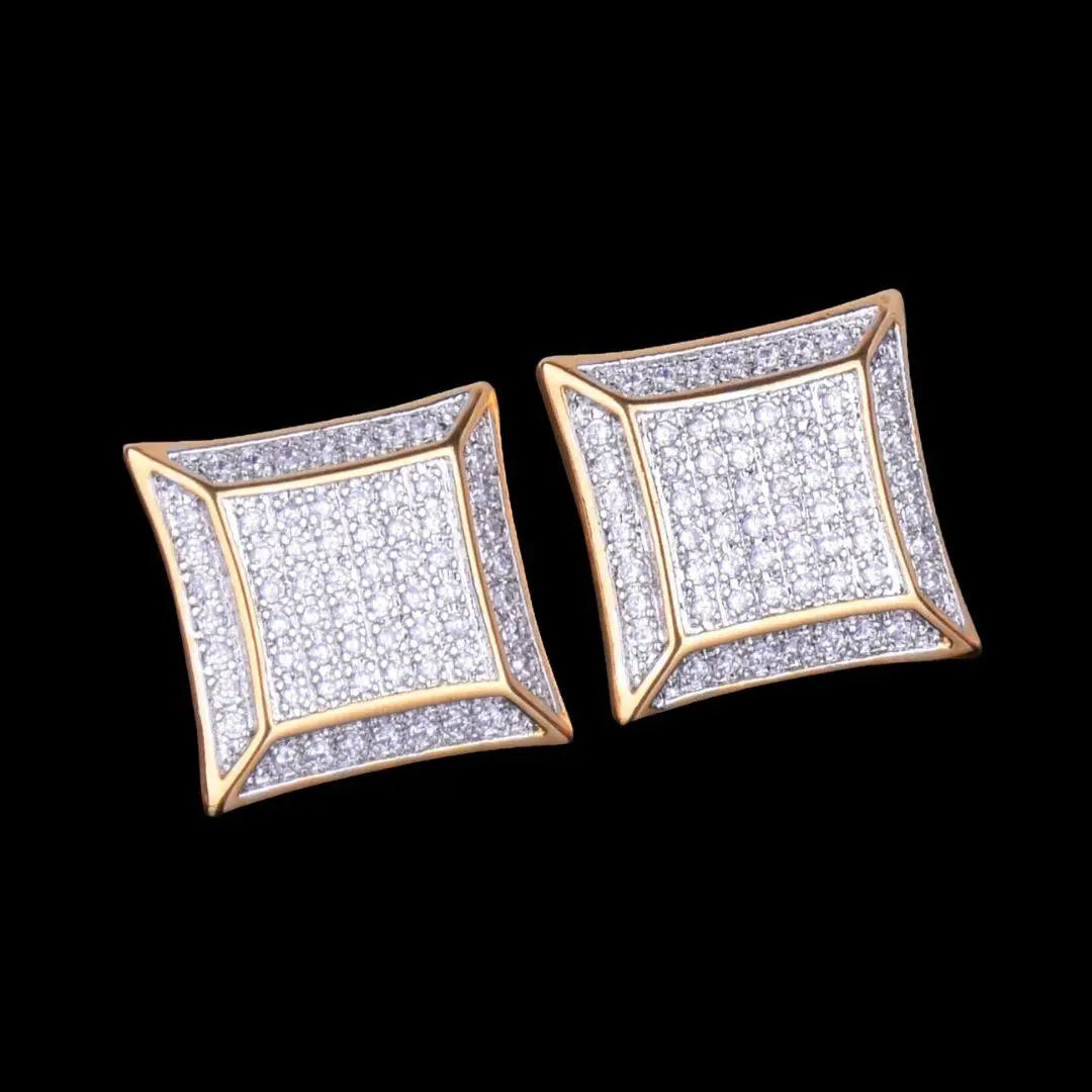 15MM Royale Iced Out Stud Earrings - Cartice™LuxuryJewelryGoldSilverWatchBraceletNecklaceChainIced-outCubanMoissaniteTarnish-freeStainlessDurablePremiumShinePlatedStatementDiamondAffordable