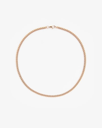 3mm Miami Cuban Chain - Rose Gold - Cartice™LuxuryJewelryGoldSilverWatchBraceletNecklaceChainIced-outCubanMoissaniteTarnish-freeStainlessDurablePremiumShinePlatedStatementDiamondAffordable