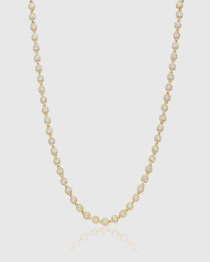5mm Iced Ball Chain  - Gold - Cartice™LuxuryJewelryGoldSilverWatchBraceletNecklaceChainIced-outCubanMoissaniteTarnish-freeStainlessDurablePremiumShinePlatedStatementDiamondAffordable