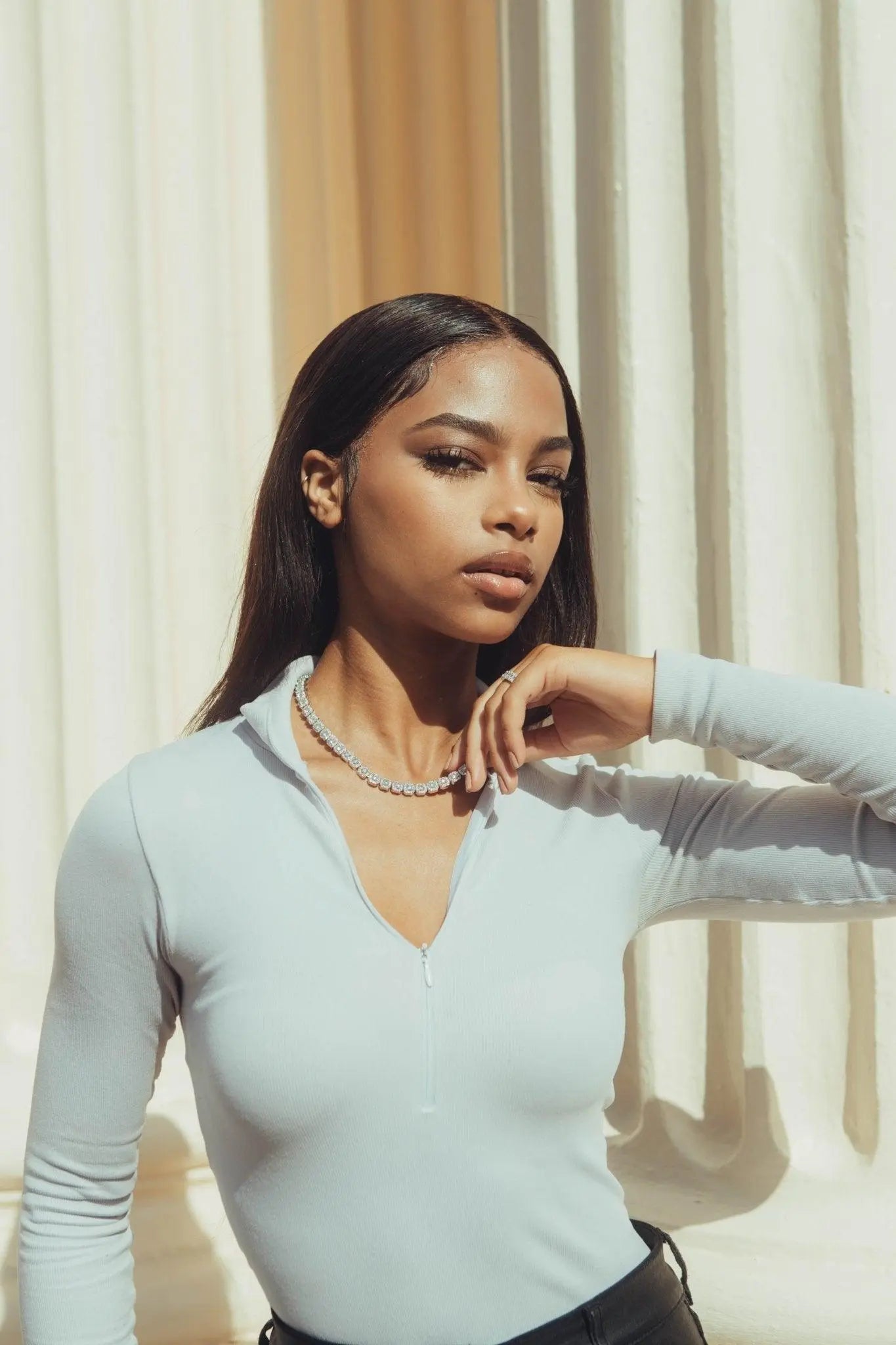 7mm Clustered Tennis Chain - White Gold - Cartice™LuxuryJewelryGoldSilverWatchBraceletNecklaceChainIced-outCubanMoissaniteTarnish-freeStainlessDurablePremiumShinePlatedStatementDiamondAffordable