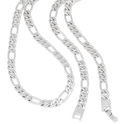 8mm Figaro Chain Choker Set