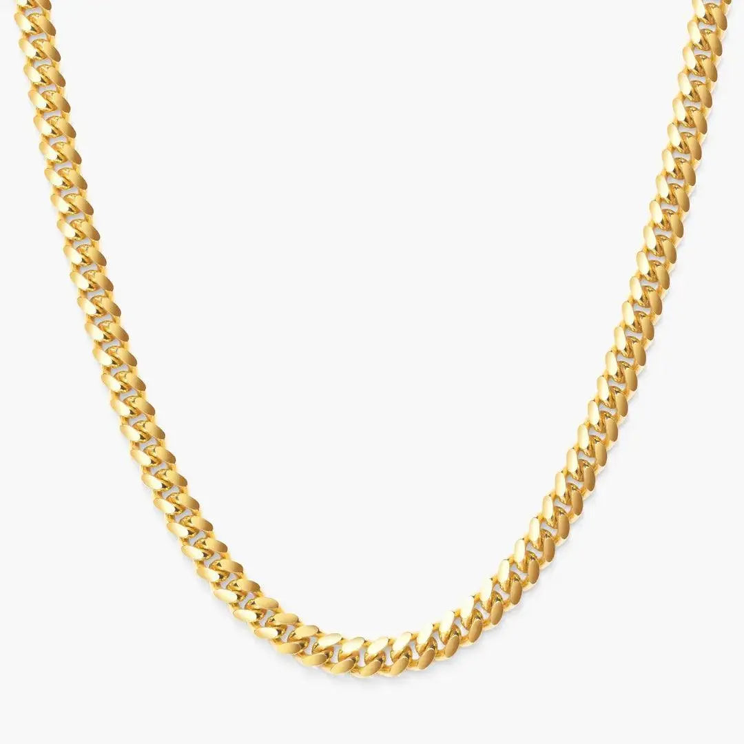 5mm Miami Cuban Link Chain - Gold - Cartice™LuxuryJewelryGoldSilverWatchBraceletNecklaceChainIced-outCubanMoissaniteTarnish-freeStainlessDurablePremiumShinePlatedStatementDiamondAffordable