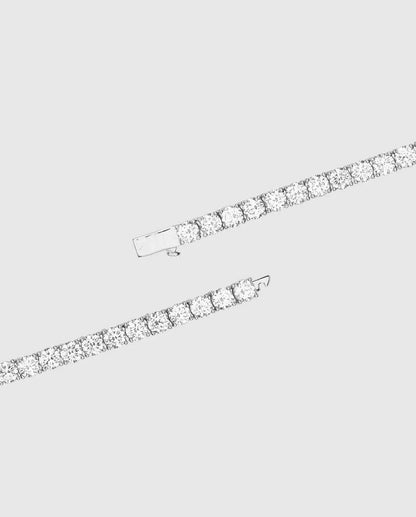 5mm Tennis Chain - White Gold - Cartice™LuxuryJewelryGoldSilverWatchBraceletNecklaceChainIced-outCubanMoissaniteTarnish-freeStainlessDurablePremiumShinePlatedStatementDiamondAffordable