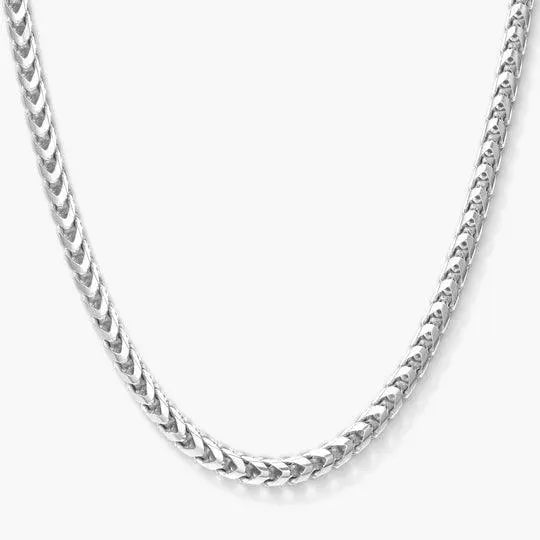 3mm Franco Chain - White Gold - Cartice™LuxuryJewelryGoldSilverWatchBraceletNecklaceChainIced-outCubanMoissaniteTarnish-freeStainlessDurablePremiumShinePlatedStatementDiamondAffordable
