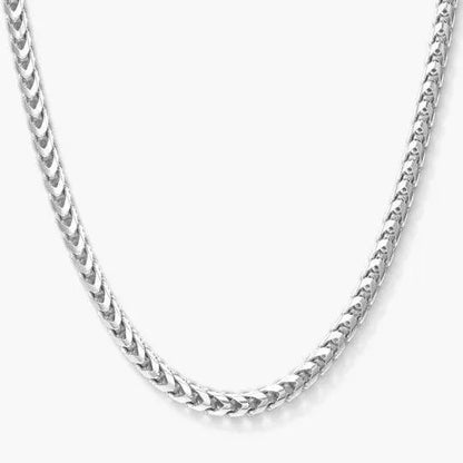 3mm Franco Chain - White Gold - Cartice™LuxuryJewelryGoldSilverWatchBraceletNecklaceChainIced-outCubanMoissaniteTarnish-freeStainlessDurablePremiumShinePlatedStatementDiamondAffordable