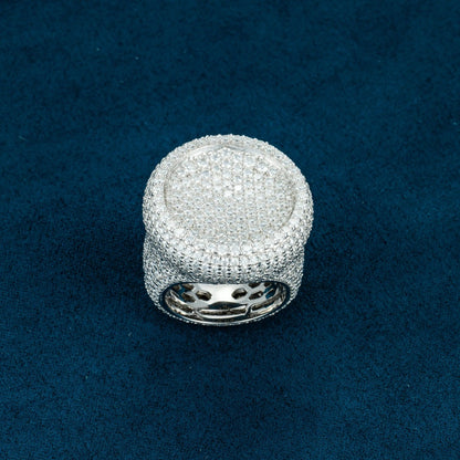 Moissanite Perfect Square Signet Ring - Vermeil Gold Cartice-jewelry